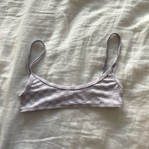 Frankie’s Bikini Dallas Checkered Bralette Bikini Top